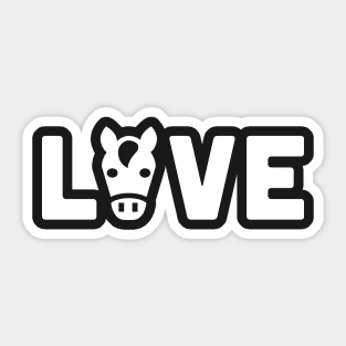 Love Horses | Cute Horseback Riding Sticker